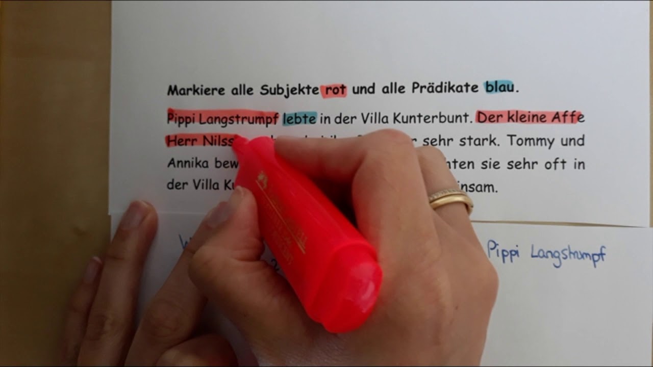 Subjekt und Prädikat