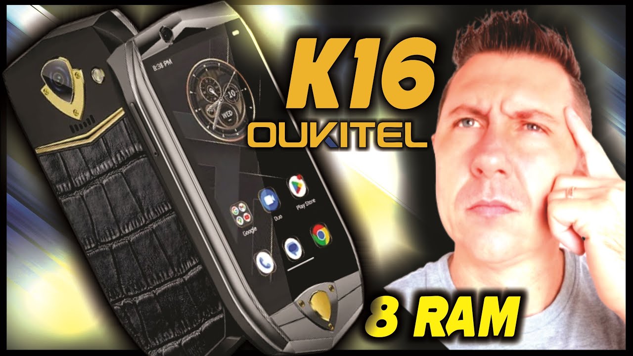 Smartphone OUKITEL K16 com FACE ID, 8 Gb de Ram + 128 de ARMAZENAMENTO - PEQUENO E POTENTE