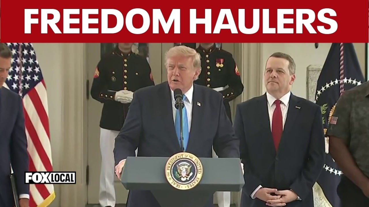 FULL: Pres. Trump announces Freedom Haulers initiative for veterans