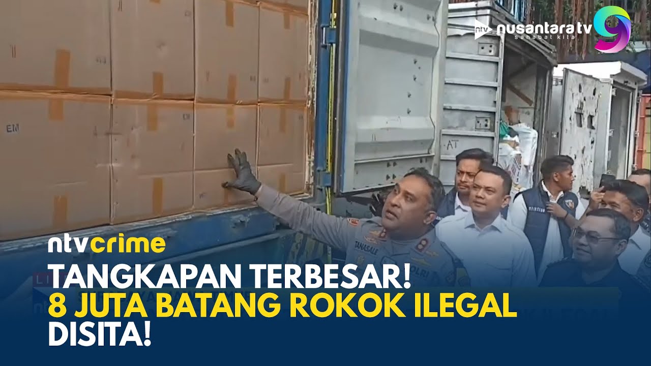 Polisi dan Bea Cukai Surabaya Sita Jutaan Batang Rokok Ilegal Tanpa Pita Cukai | NTV CRIME