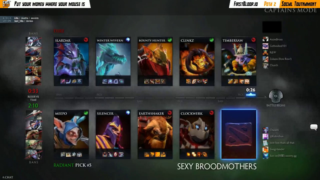 #F1RSTBLOOD Sunday Social Tournament