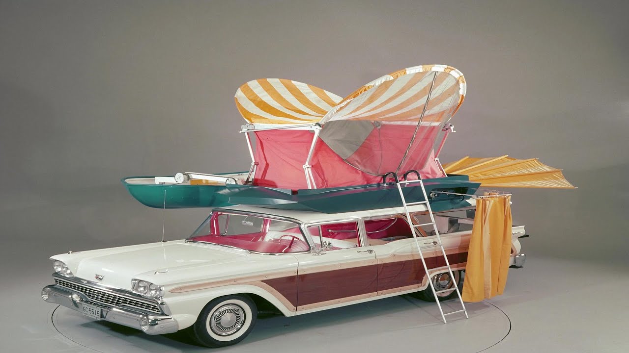1959 Ford Country Squire Camper Was a Rolling Dream Machine🕹️:The Pushbutton Wagon That Slept Four