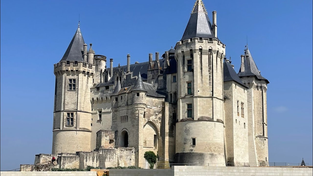 Touring Chateau de Saumur in France and view of the Loire River. @CountryLivingInFrenchChateau