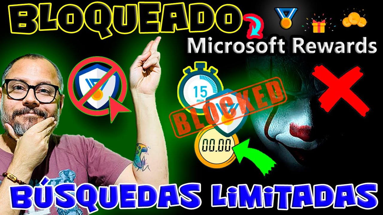 💀 BLOQUEADO de los MICROSOFT REWARDS 🏅 Búsquedas CRONOMETRADAS en Mí Perfíl 🔥 Puntos Rewards 🥇 XBOX
