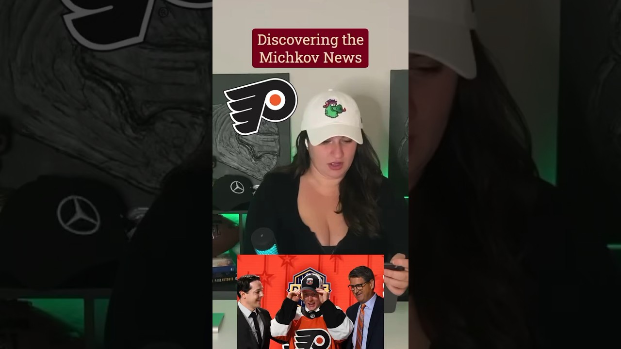 A Flyers Fan discovers the Matvei Michkov news #philadelphiaflyers #nhldraft #letsgoflyers