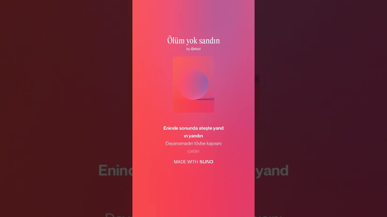 Ölüm Yok Sandın (EBAY Müzik)
