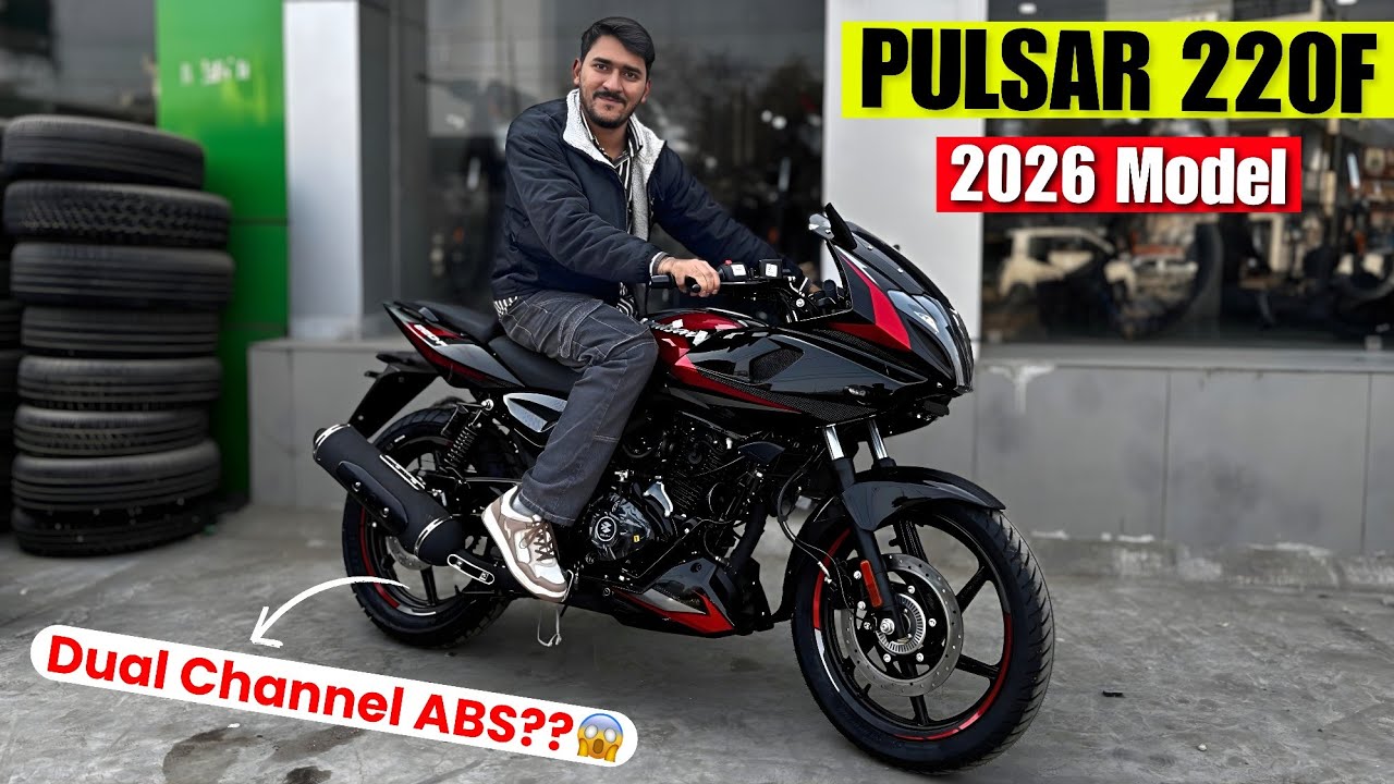 New Bajaj Pulsar 220F 2026 Model Full Review - Dual channel ABS?? - on road price @BikesHunt
