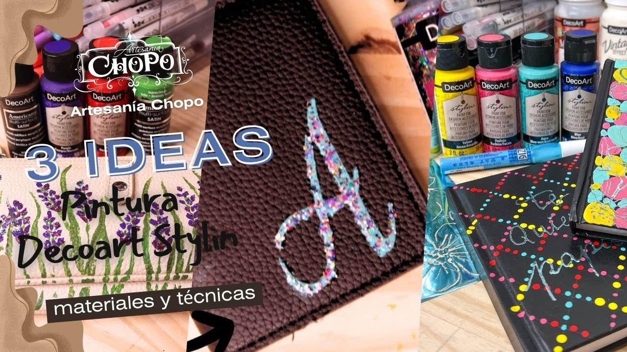 3 Ideas para Personalizar Complementos de Cuero y Polipiel | DIY con Pintura Styling Decoart