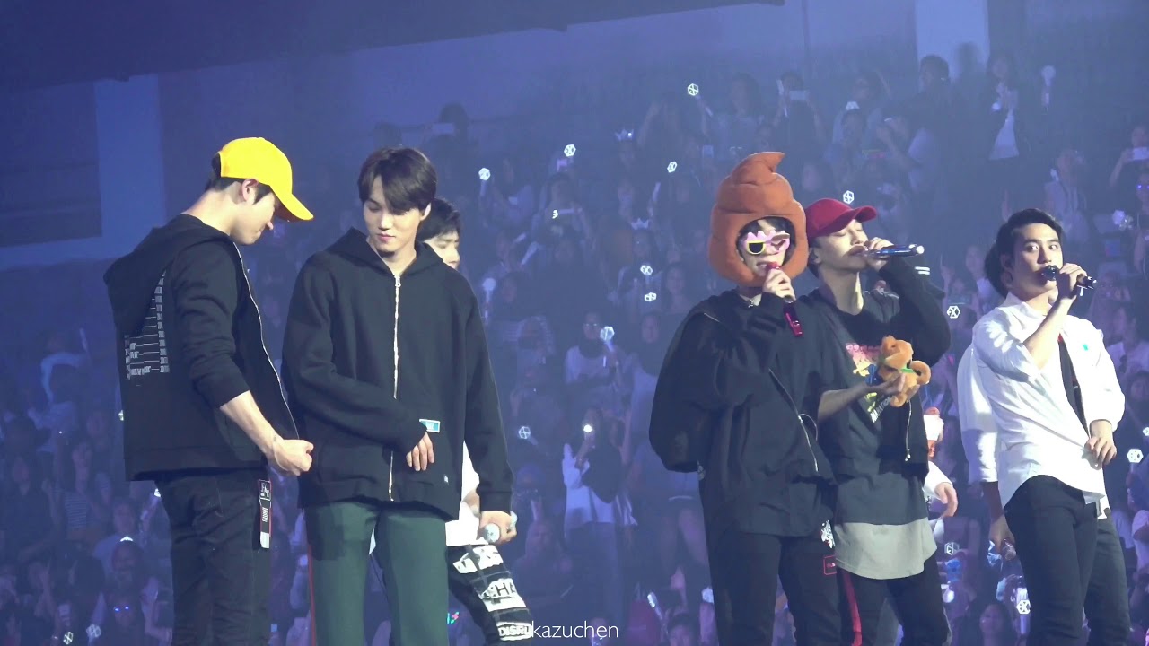 180707 EXO(엑소)-너의 새상으로 Angel(BAEKHYUN,SUHO,SEHUN,KAI,CHANYEOL focus)@The EℓyXiOn in Malaysia[fancam]