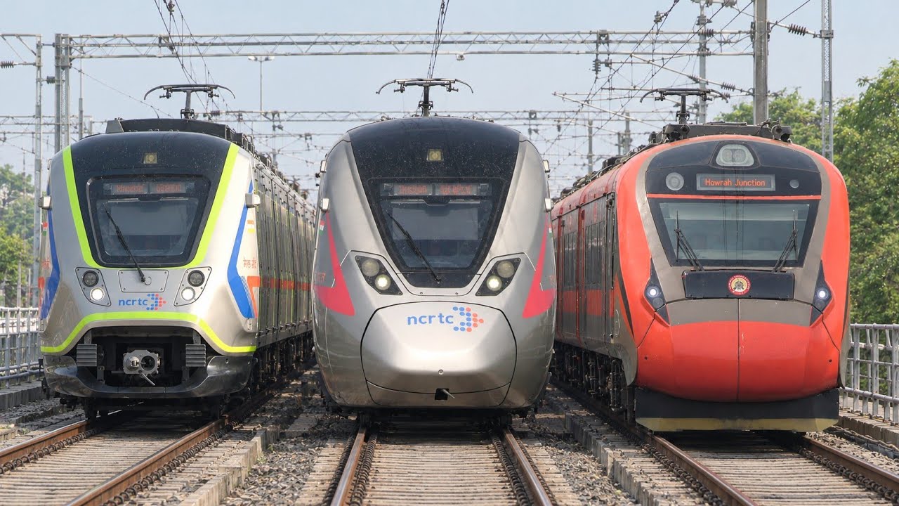 Fastest 160 Kmph Namo Bharat RRTS+ Vande Bharat+ Rajdhani+ Durgiana+ Meerut Metro+ Shatabdi