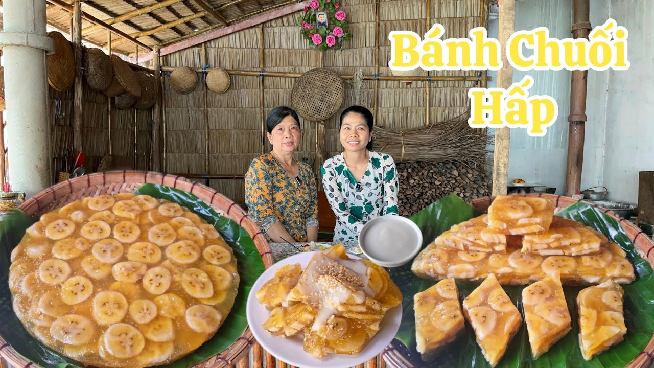 Cách dễ nhất để BÁNH CHUỐI HẤP dai giòn không bị lắng bột bánh quê miền tây ai cũng thích 