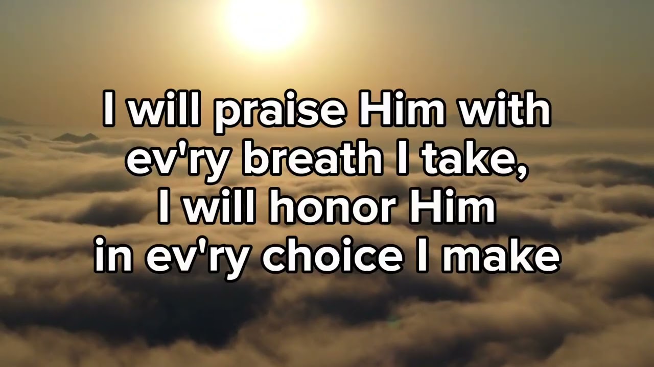 For the Glory of the Lord (Lower Key) Video Lyric