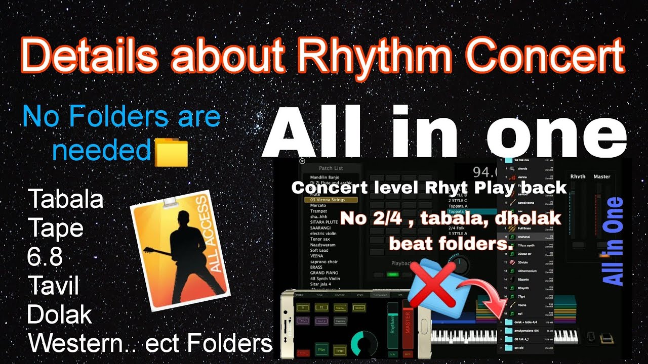 Never seen Rhythm Concert Details Mainstage 3 /all in one Concert level play back/contol from Mobile