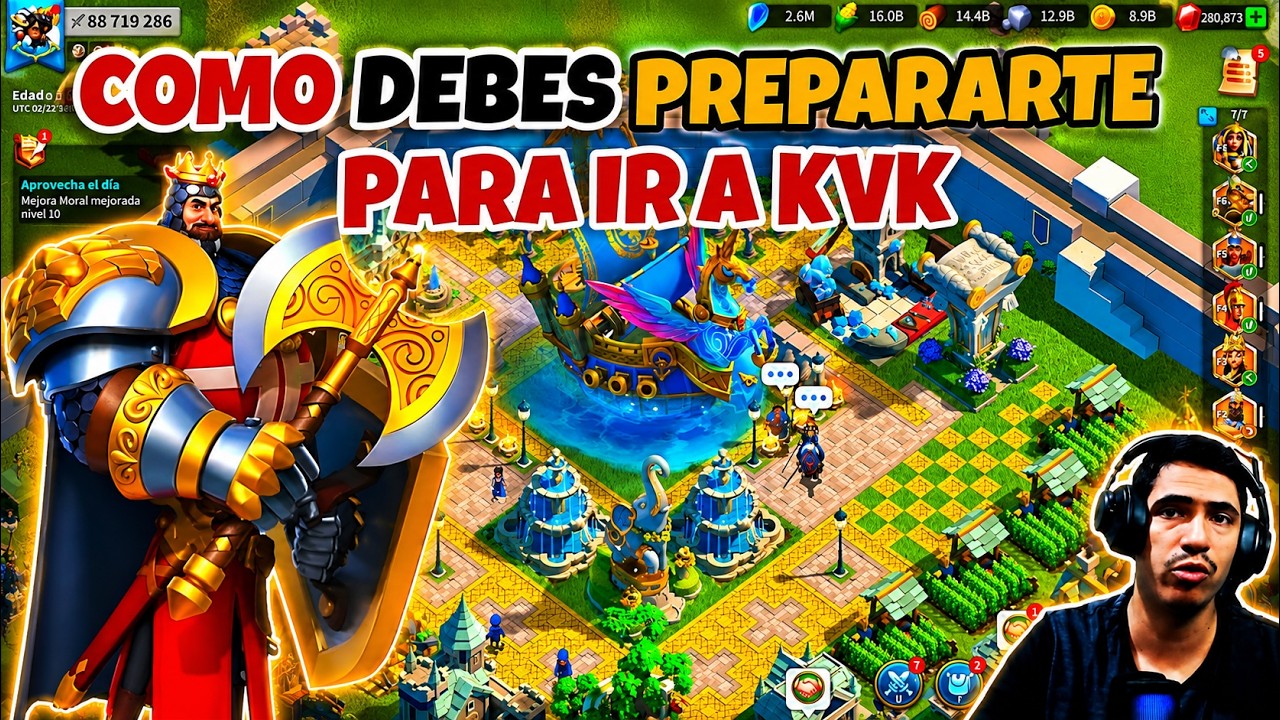COMO DEBES PREPARARTE PARA IR A KVK - RISE OF KINGDOMS