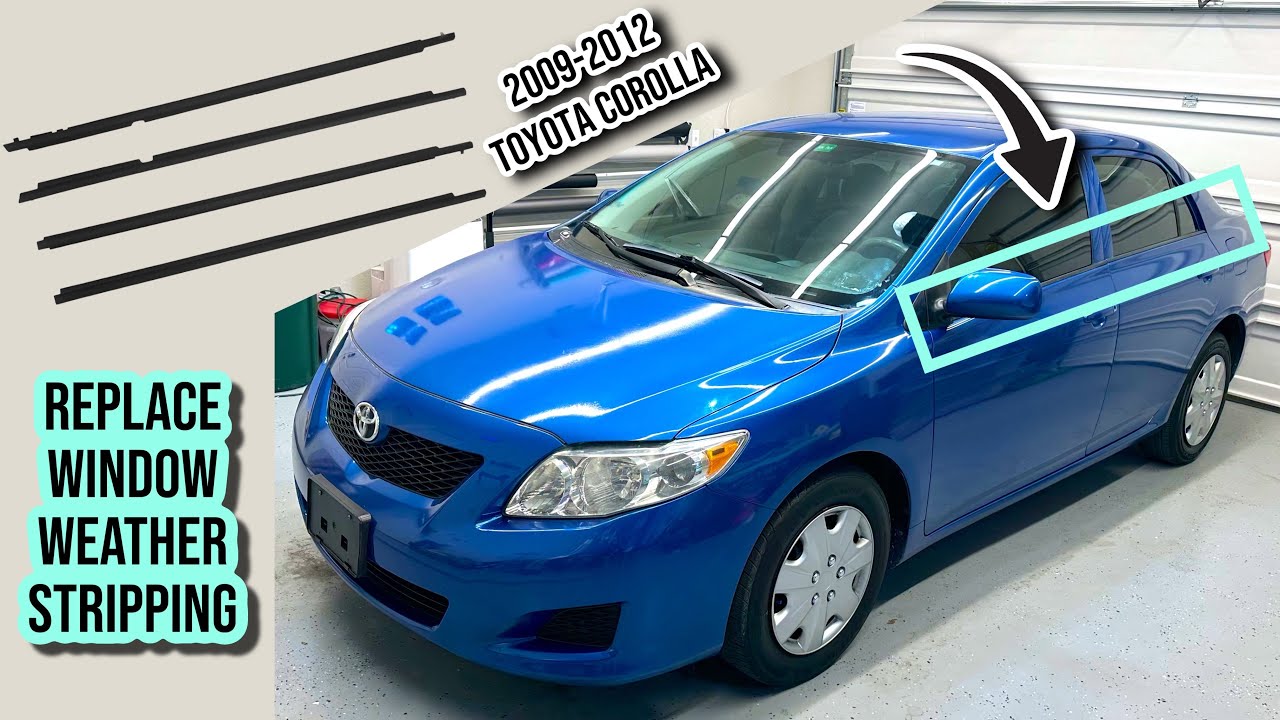 Как заменить уплотнитель оконной окантовки на Toyota Corolla 2009-2012