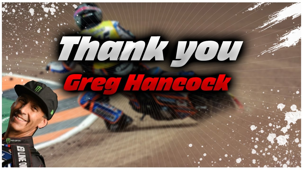 Thank you Greg Hancock