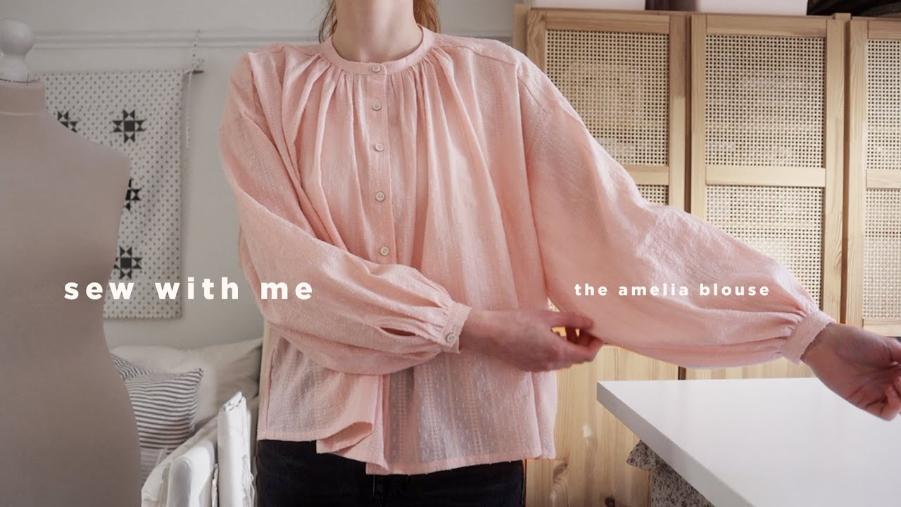 SEW WITH ME | The Amelie Blouse from Silversaga Patterns | Rosie Caldwell