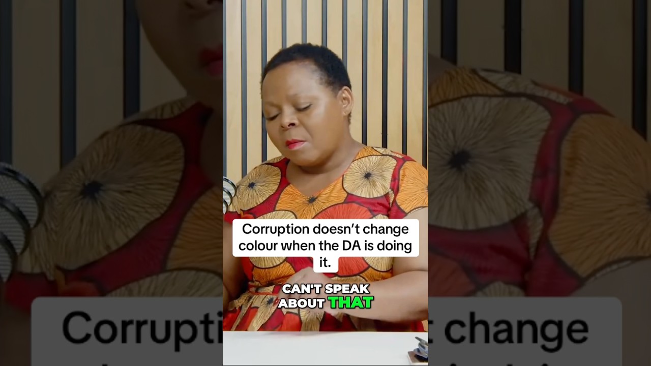 Apparently the DA and ANC are corrupt. What&rsquo;s your take on her statement ?