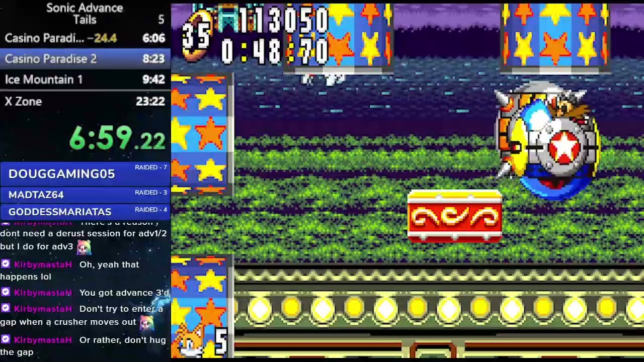 Sonic Advance (Tails) speedrun in 22:29