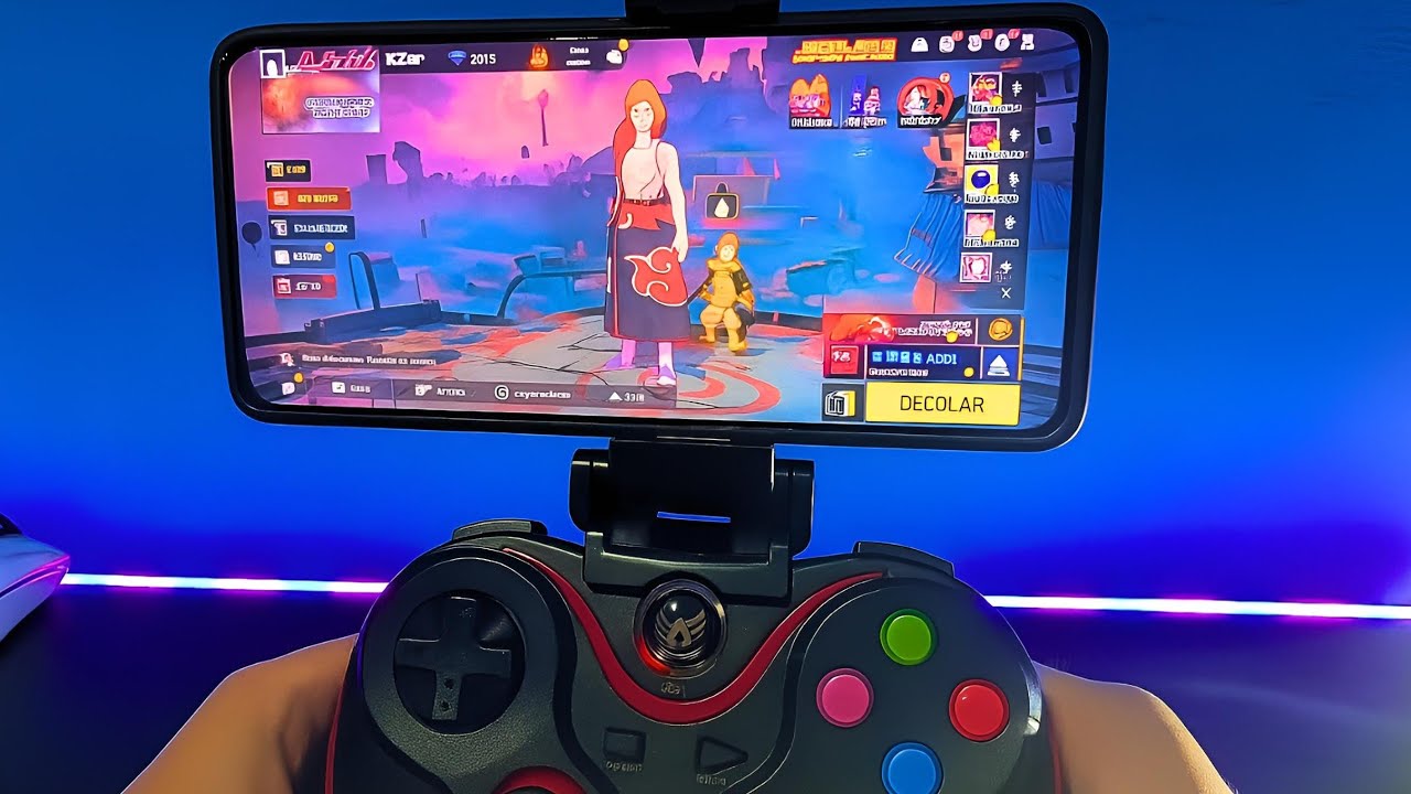 JOGUEI FREE FIRE NO CONTROLE🎮 DE VIDEO GAME E ME SURPREENDI !! A MELHOR FORMA DE JOGAR ? CONFIRA !!!