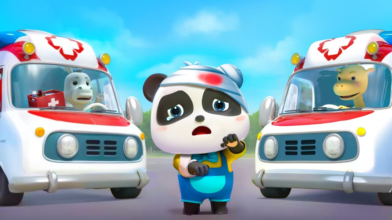 ゴーゴーゴー！救急車　出発！ | はたらく車 | 子供の歌メドレー | 赤ちゃんが喜ぶ歌 | 童謡 | アニメ | 動画 | ベビーバス| BabyBus