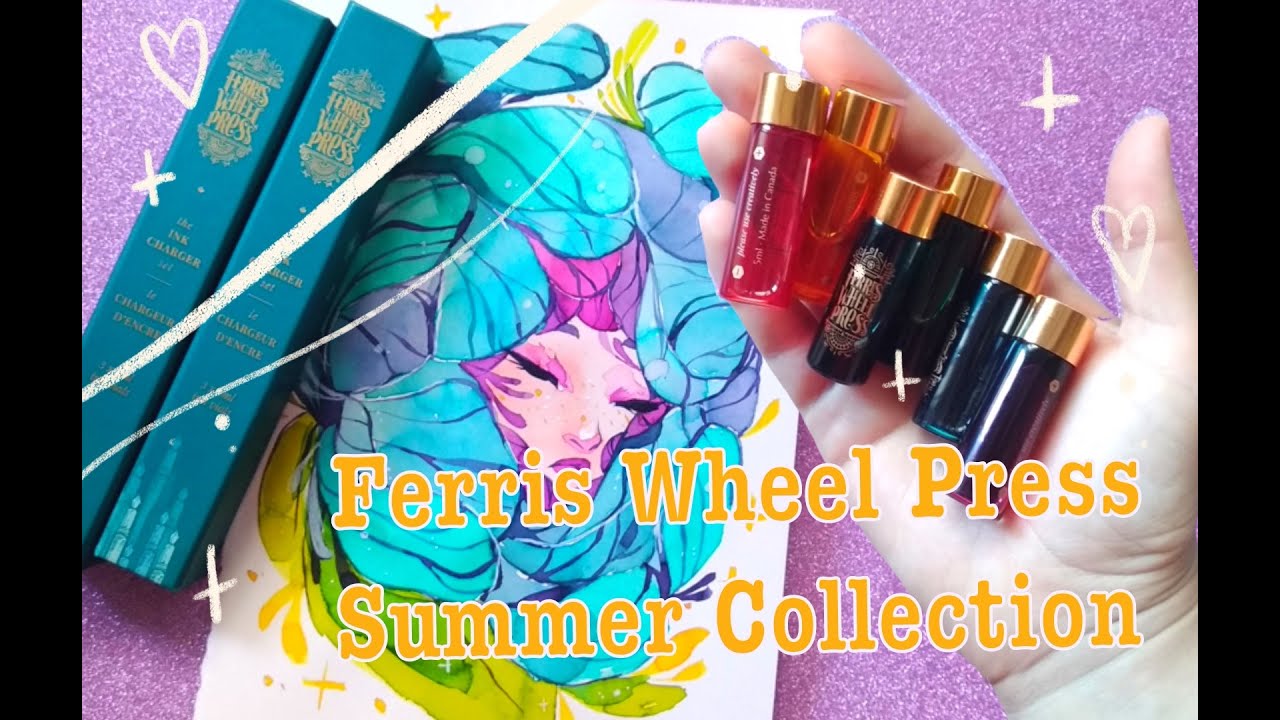 💖 Swatching and Painting with the New Ferris Wheel Press Summer Collection 💖