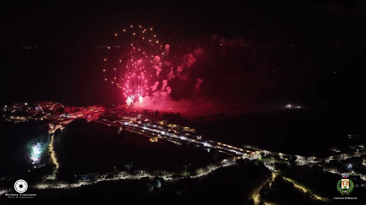 SANT'ANTONIO 2025  BISACCIA Spettacolo dei fuochi Pirotecnici  4K