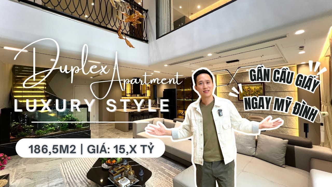 Căn hộ Duplex 186.5m2 full nội thất cao cấp tại Goldmark City | Ngay gần khu vực Cầu Giấy, Mỹ Đình