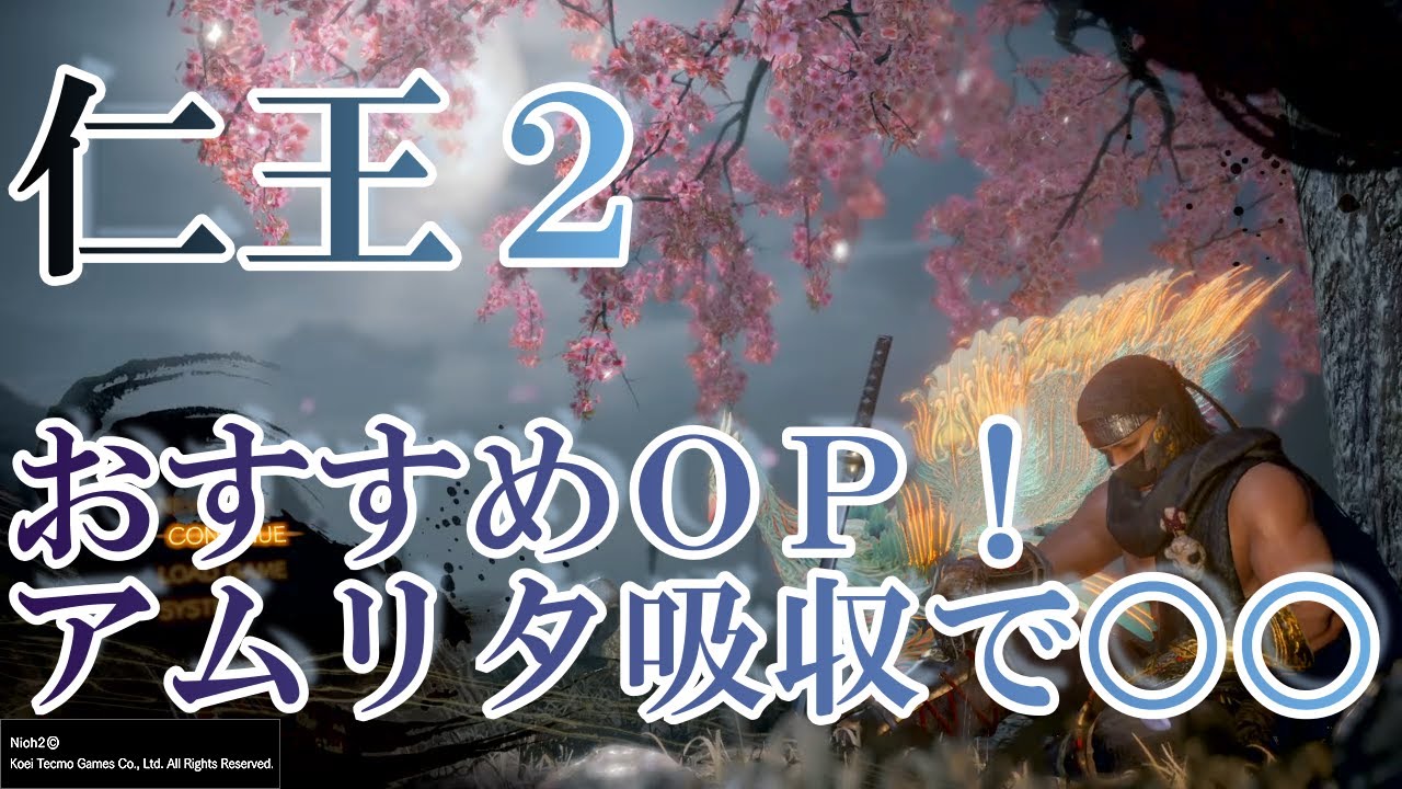 【仁王２】おすすめOP(特殊効果) アムリタ吸収で○○ [効果絶大] 解説 NIOH2