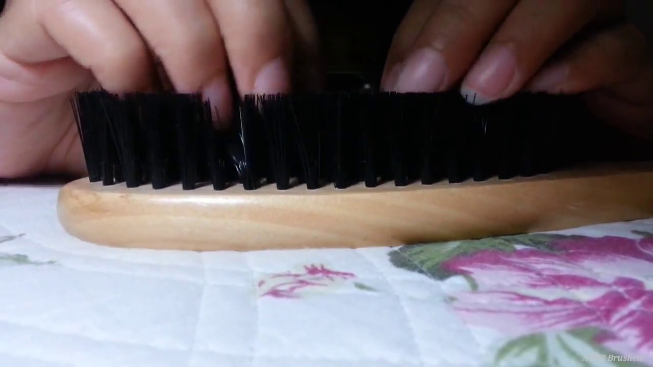 FAST ASMR - Intense Playing with Hard Bristle Brush
