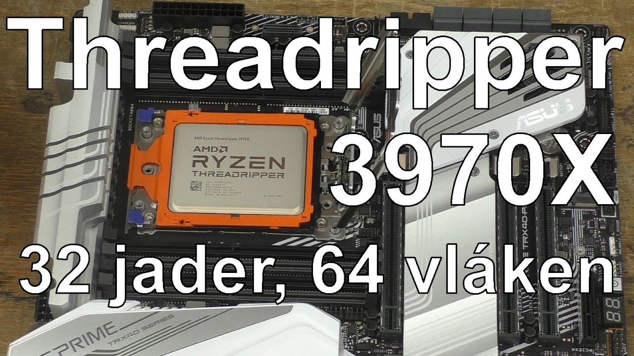 Threadripper 3970X - 32 jader, 64 vláken - počítač s vodním chlazením na míru