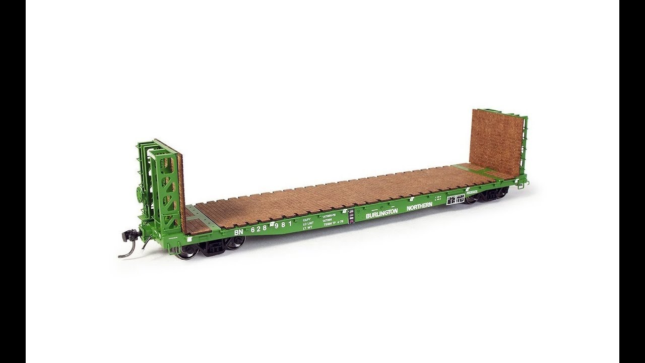Product Demo: ExactRail GSI 53'-6 Bulkhead Flat Cars in HO Scale!