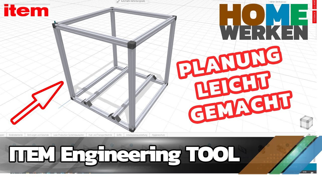 Projekte mit ALU Systemprofilen planen. Vorstellung ITEM Engineering Tool ,Planung Voron 3D Drucker