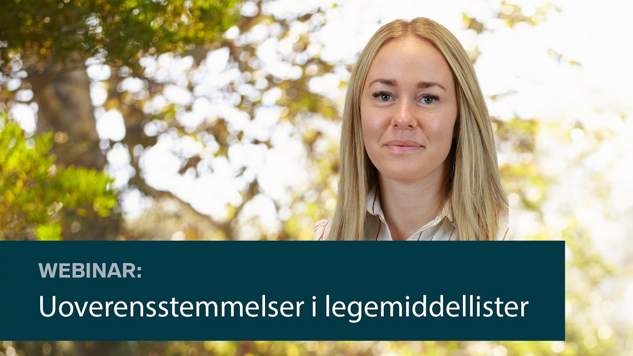 Uoverensstemmelser i legemiddellister etter utskrivelse fra sykehus hos pasienter med multisykdom