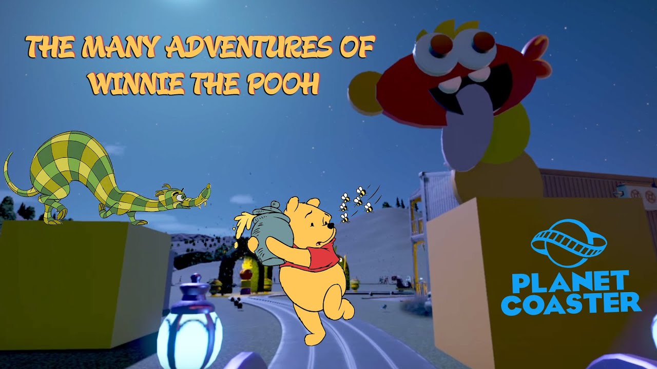 The Many Adventures Of Winnie The Pooh *UPDATED* (Animated Planet Coaster Ride) | Playstation 4