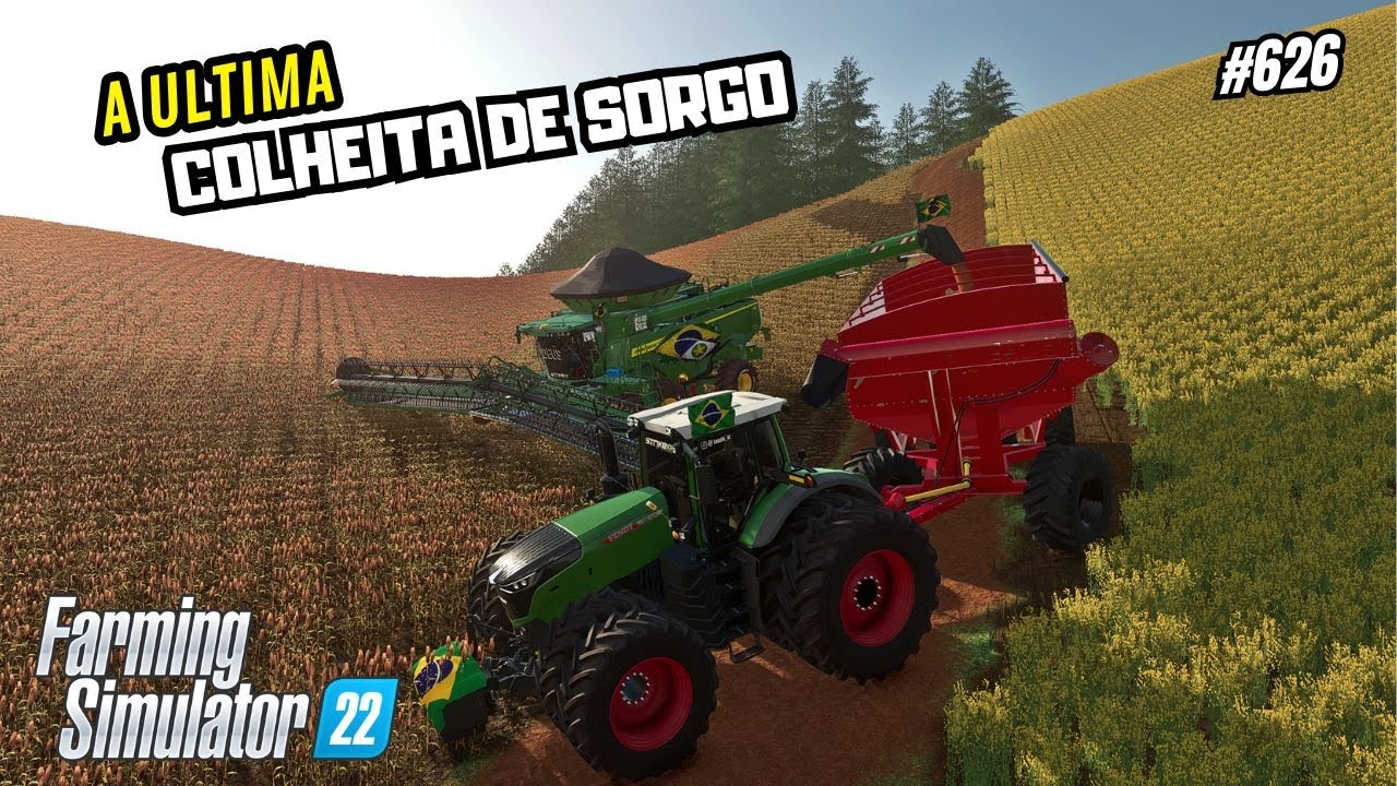 Colheita de Sorgo iniciada/Estância Ponte Funda/Farming Simulator 22 #626