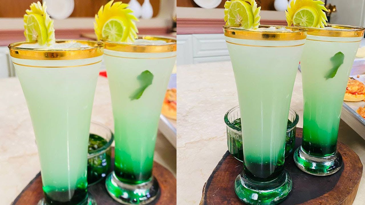 طريقة عمل ليمون بسيرب النعناع | المطعم مع الشيف محمد حامد