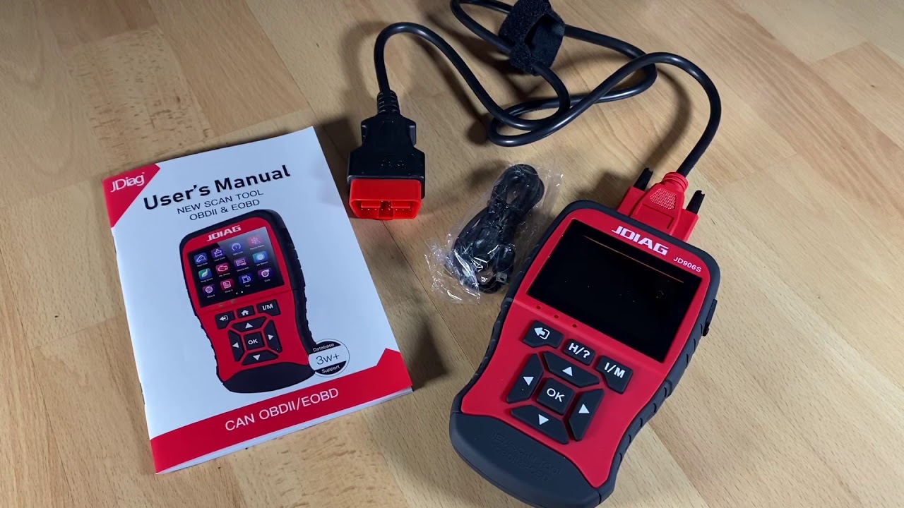 OBD2 Scanner Engine Fehlercodeleser JD906S OBD II Diagnosegerät Batterietest unboxing und Anleitung