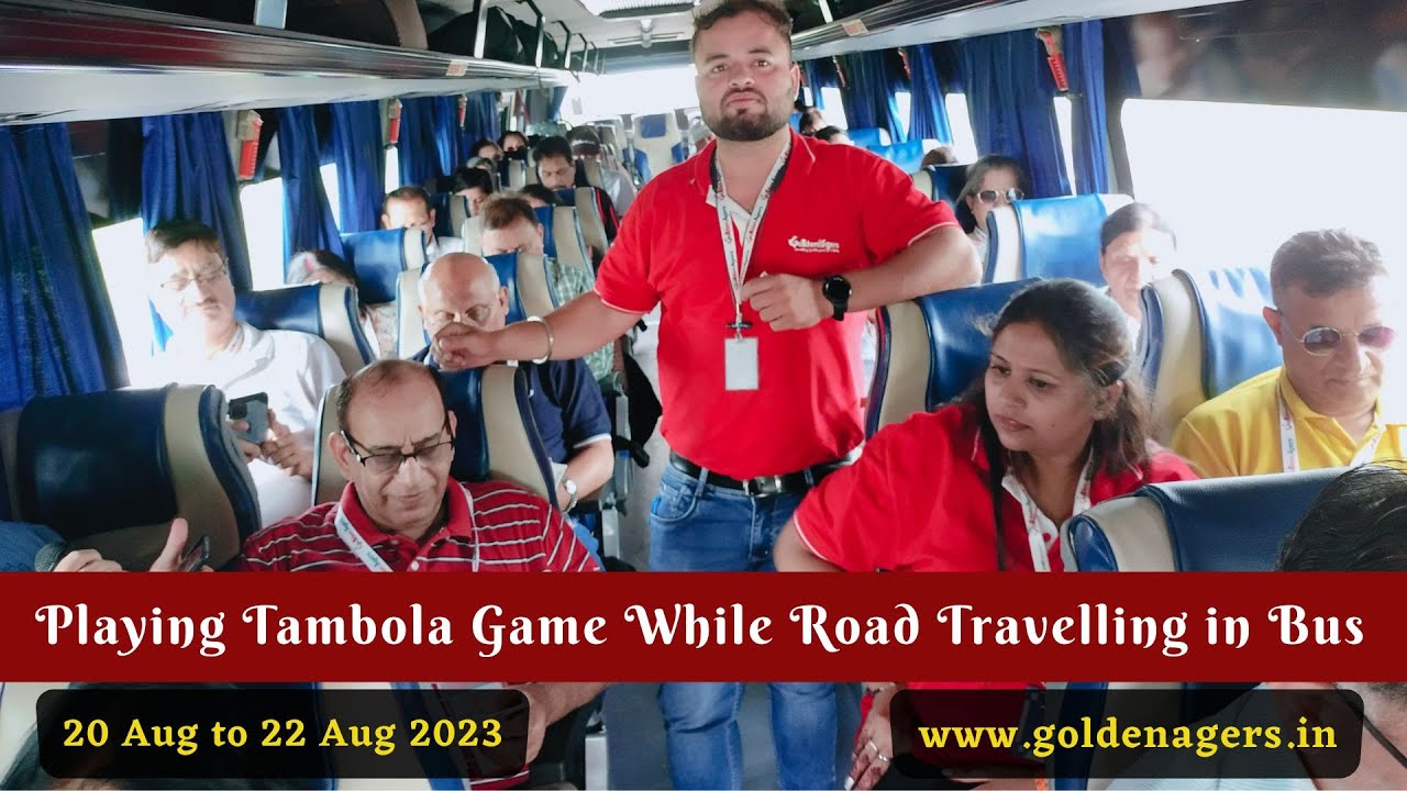 [GoldenAgers.in] Playing Tambola Game While Road Travelling in Bus