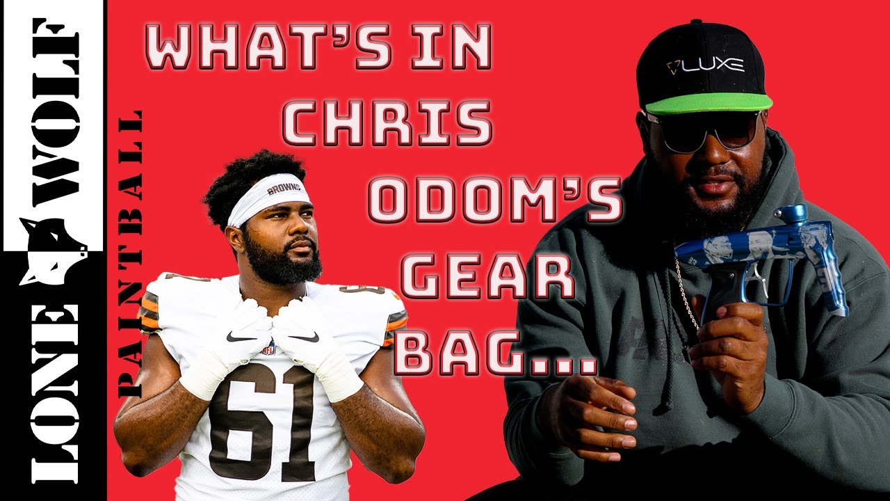 What's in NFL Pro Chris Odom's Gear Bag | Cleveland Browns | Lone Wolf Paintball