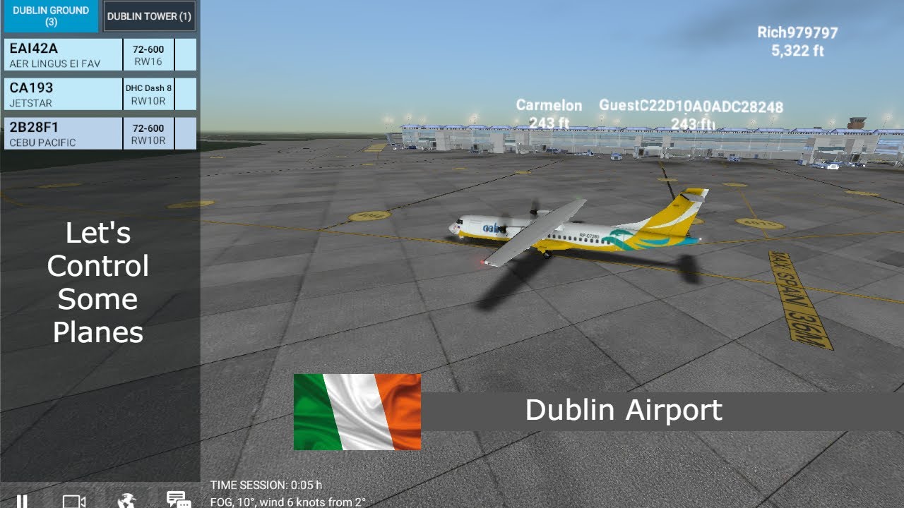 Symulacja kontroli naziemnej i wieży kontroli lot&oacute;w w Dublinie (EIDW) | RFS &ndash; symulator prawdziwe...