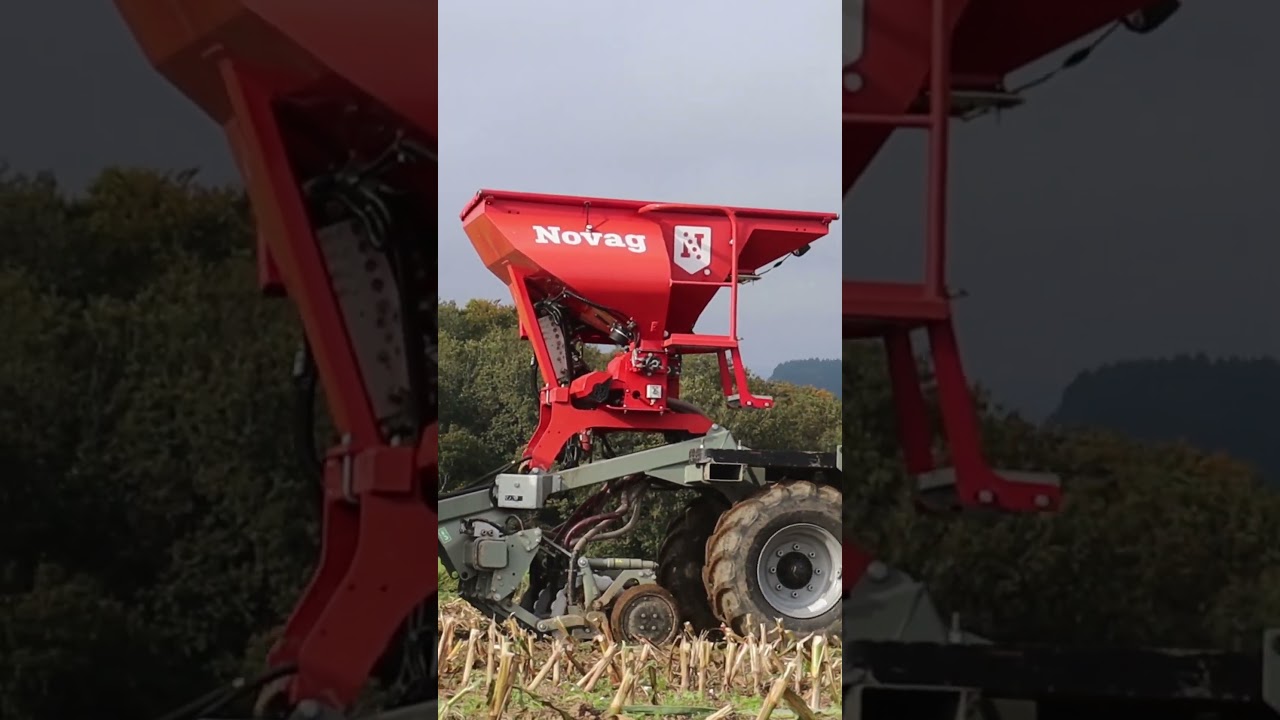 Rotes Direktsaat Gespann - #Novag T-Force Plus 150 + #MasseyFerguson | #Luxemburg 2024