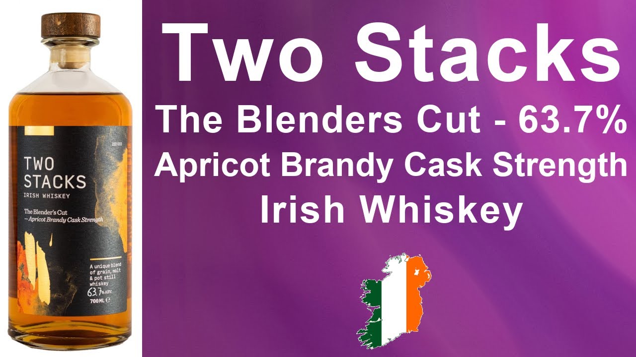 Two Stacks The Blender's Cut Apricot Brandy Cask Strength Irish Whiskey Review from WhiskyJason