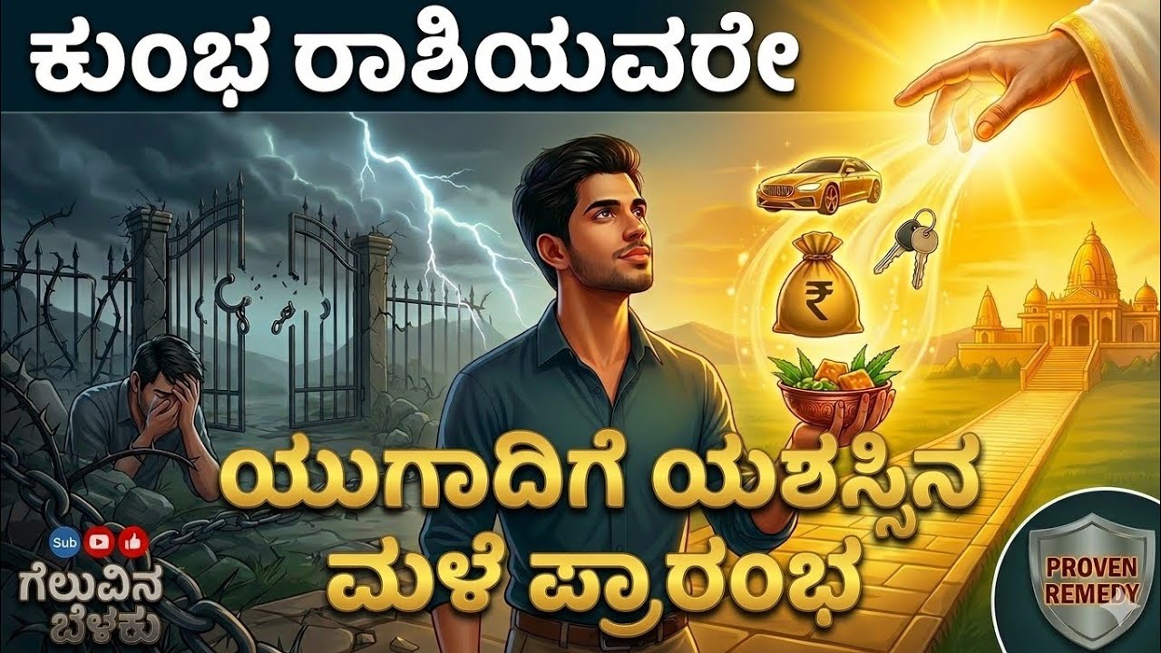 ಕುಂಭ ರಾಶಿಯವರೇ, ಇಷ್ಟು ದಿನದ ಕಷ್ಟ ಸಾಕು! ಯುಗಾದಿಯಿಂದ ಶುರುವಾಗಲಿದೆ ಯಶಸ್ಸಿನ ಮಳೆ 💰✨ | Kumbha Rashi Ugadi 2026