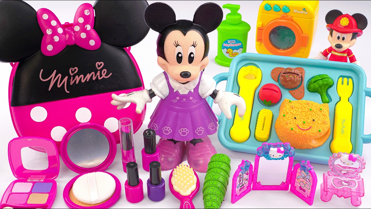 Minnie Mouse 2026🎀 Set Unboxing del maquillaje vs juego médico rosa de Minnie, colección de Disney