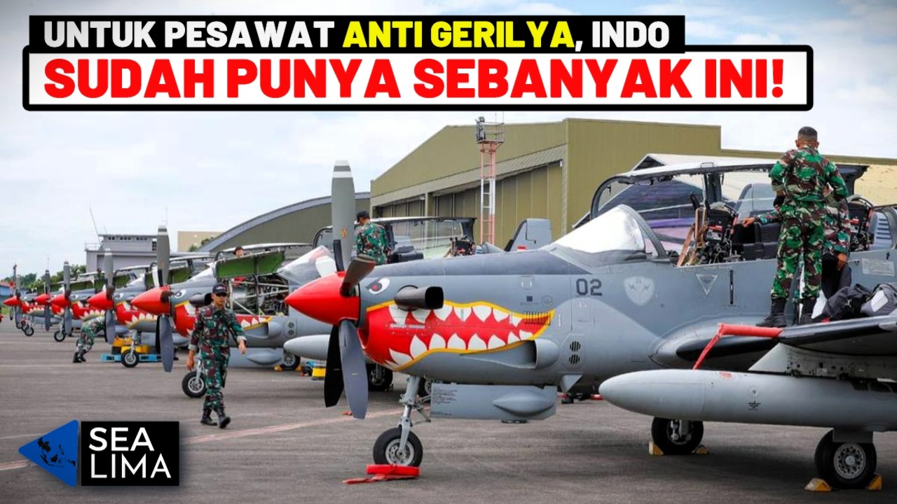 5 Negara Dengan Pesawat ANTI GERILYA TERBANYAK di Asia Tenggara 2025