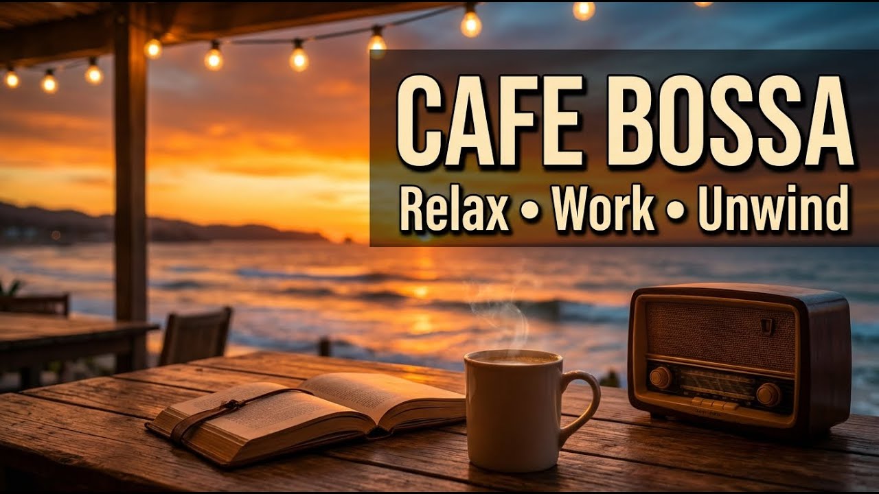 Cozy Ocean Cafe  Sunset Bossa Nova Smooth Chill Jazz