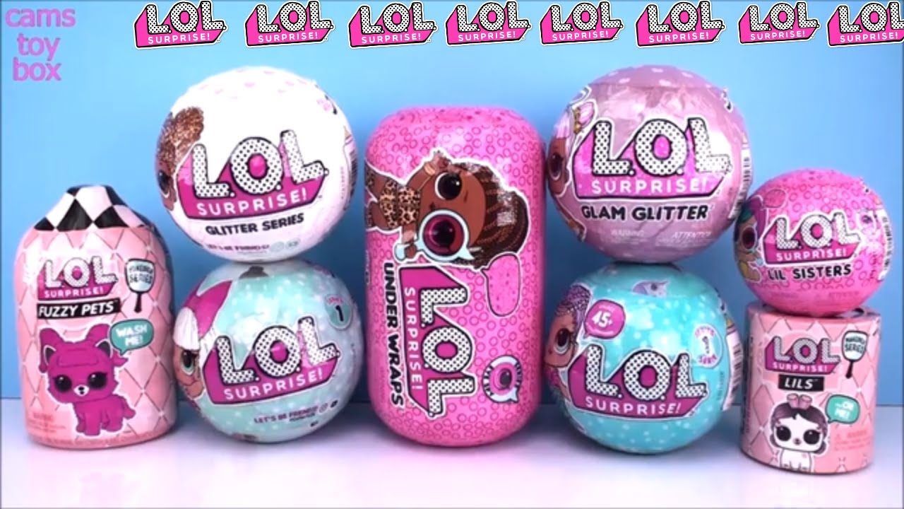 LOL Series 1 4 5 Surprise LILS DOLLS Fuzzy PETS Glitter Glam Under Wraps EYE SPY Распаковка