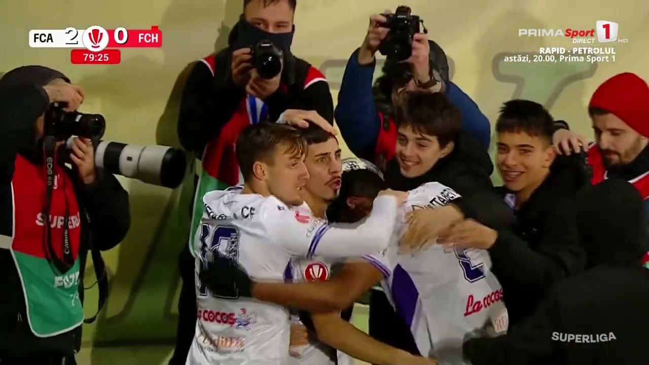 REZUMAT: FC Argeş - Hermannstadt 3-1. Eurogoluri la Mioveni şi un cartonaş roşu