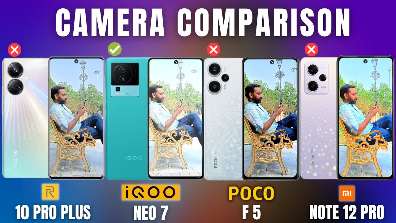 POCO F5 vs iQOO Neo 7 vs Redmi Note 12 Pro vs realme 10 Pro Plus - Camera Test